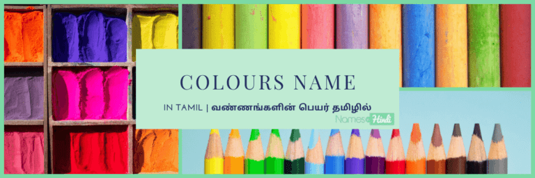 Colours NAME in Tamil